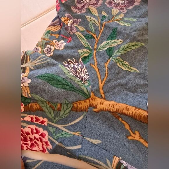 GP & J Baker X H&M Wide Leg Palazzo Pants Birds Print Multicolor Size 4 - Picture 7 of 14